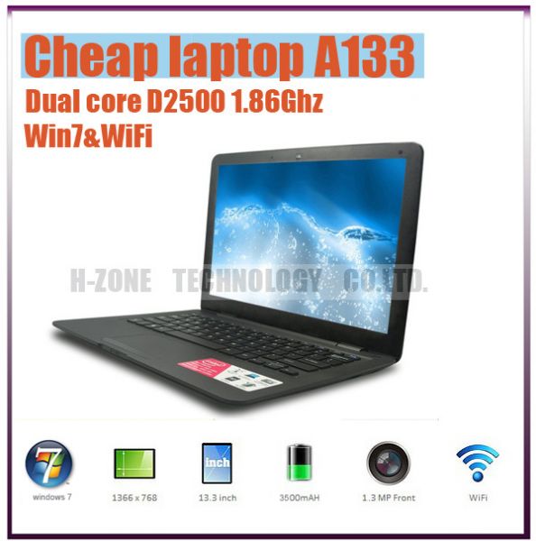 laptop de 13,3 polegadas + Intel Atom D2500 dual-core 1.86Gh