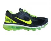 Tênis Nike Air Max 2013 Preto e Verde MOD:10772 Lançamento 2