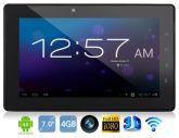 OEM A7 7 "Android 4.0.3 TCC8923 1.0GHz 4GB Tablet PC com Wi-