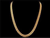Banhado a ouro 24K Colar de cobre (ouro)
