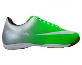 Tênis Futsal Nike Mercurial Vortex Verde e Prata MOD:10720