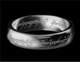 316L titânio Lord of the Ring Projeto Laser (OURO BRANCO)