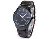 Curren 8106 homens de tungstênio de aço analógico Quartz Wat