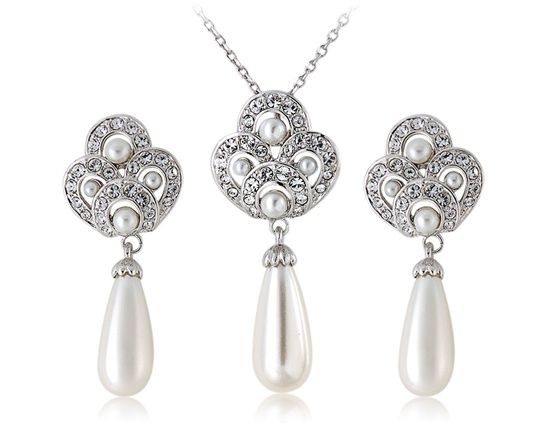 Rigant Pearl & Brincos de cristal do parafuso pris