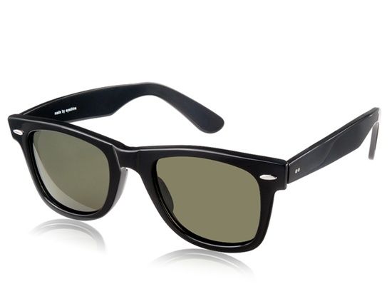 2140 Unisex Black Frame verde escuro revestido Lens Sports