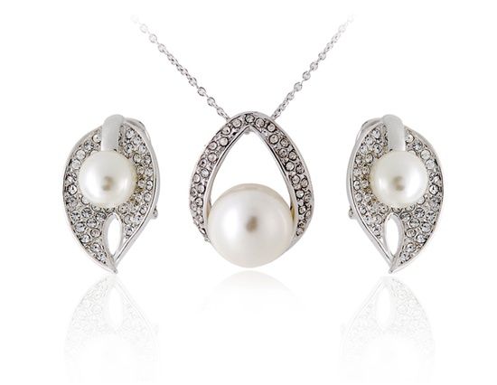 Rigant Pearl & Brincos de cristal do parafuso prisioneiro co