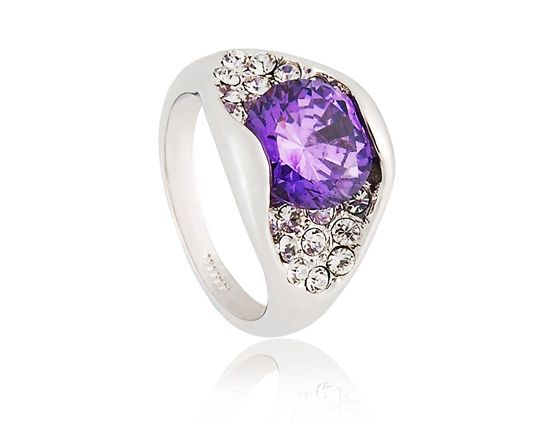 RED APPLE 18K RGP Alloy Ring 8 ½ # (Purple)