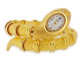 Cobra Shaped Bracelet Watch (Ouro)