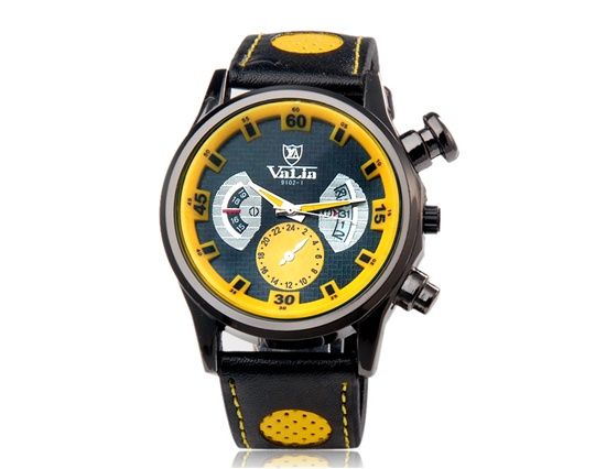 Quartz Analógico Movimento VALIA 9102-1 dos homens