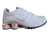 Tênis Nike Shox NZ Branco e Rosa MOD:10784