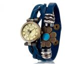 E-LY Flor Decoração Round Dial Analog Watch E025
