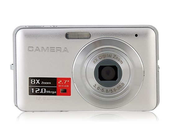 E70 2.7 "TFT Screen Câmera Digital (prata e preto)