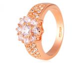 Rigant 18K RGP Alloy Anel Eye-Catching Sz 9 (dourado)